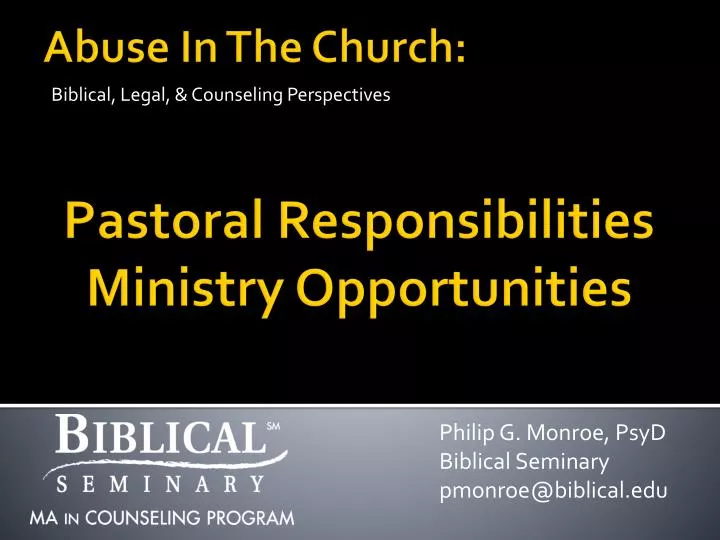 biblical legal counseling perspectives