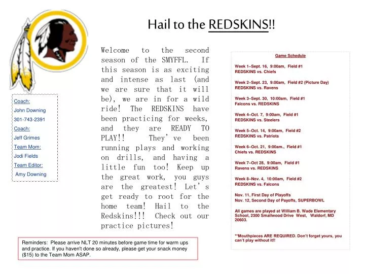 hail to the redskins