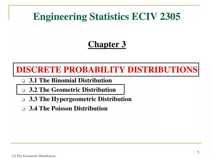 engineering statistics eciv 2305