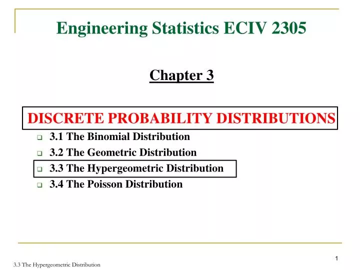 engineering statistics eciv 2305