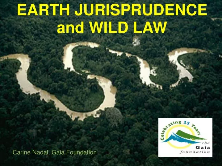 earth jurisprudence and wild law