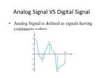 Analog Signal VS Digital Signal - slide 1
