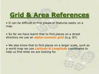 Grid &amp; Area References