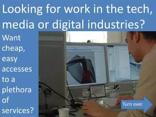Looking for work in the tech, media or digital industries?