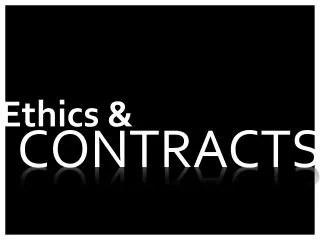 Ethics &amp;