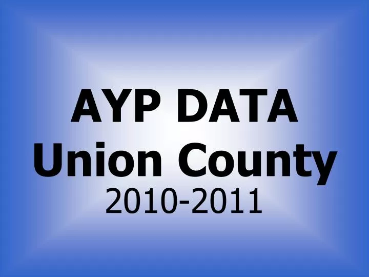 ayp data union county