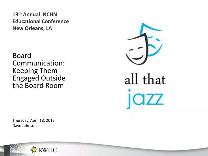 19 th annual nchn educational conference new orleans la