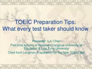 TOEIC Preparation Tips: What every test taker should know