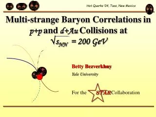 Multi-strange Baryon Correlations in p+p and d+Au Collisions at ? s NN = 200 GeV