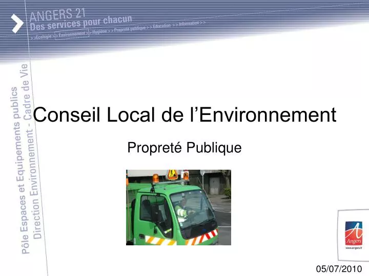 conseil local de l environnement propret publique