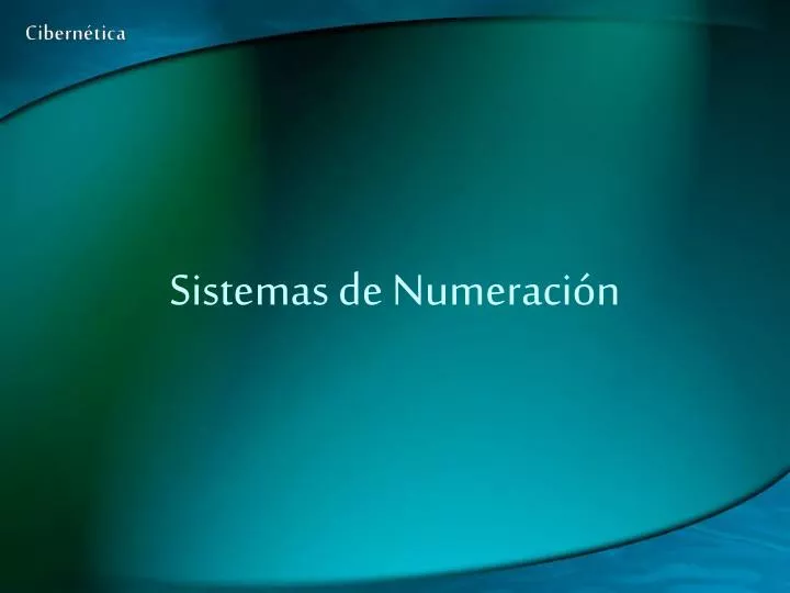 sistemas de numeraci n