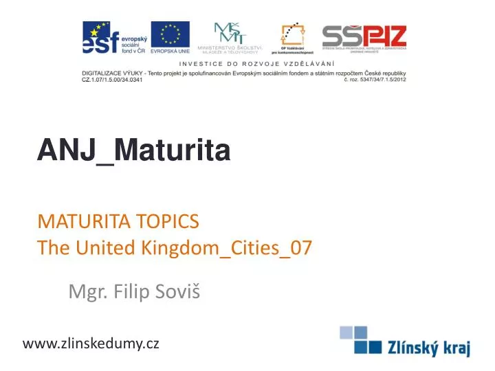 maturita topics the united kingdom cities 07