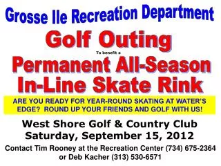 Grosse Ile Recreation Department