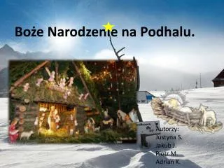 bo e narodzenie na podhalu