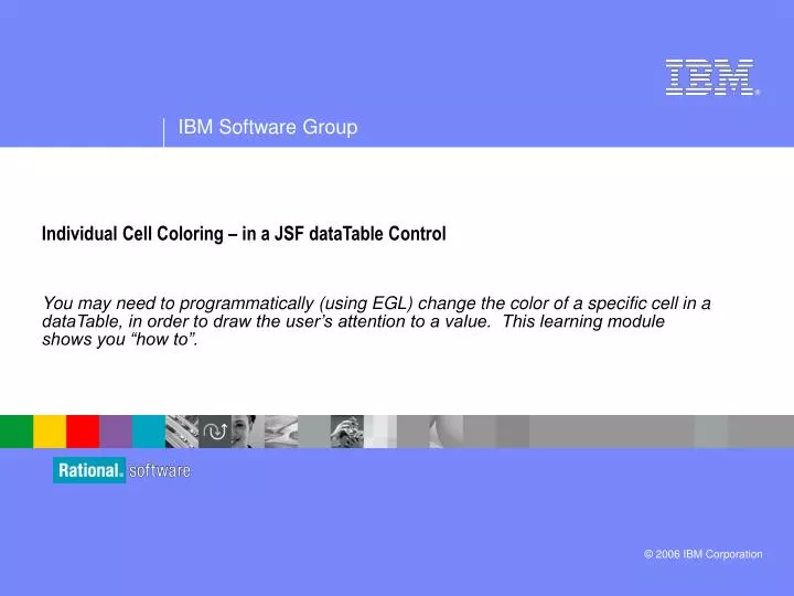 individual cell coloring in a jsf datatable control