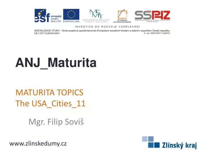 maturita topics the usa cities 11