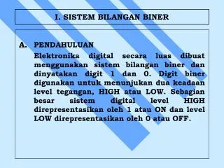 i sistem bilangan biner