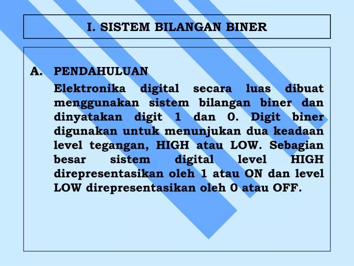 i sistem bilangan biner