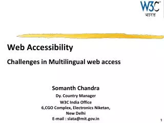 Web Accessibility Challenges in Multilingual web access