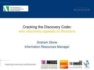 Cracking the Discovery Code : why discovery appeals to librarians