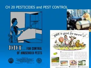 CH 20 PESTICIDES and PEST CONTROL