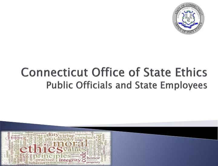 connecticut office of state ethics public officials and state employees