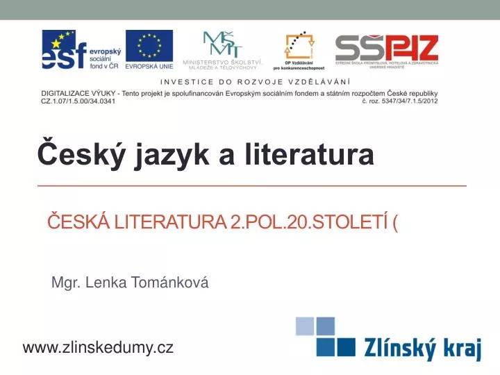 esk literatura 2 pol 20 stolet