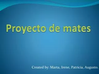 proyecto de mates