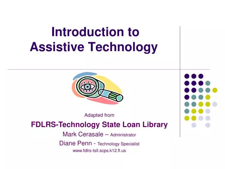 introduction to assistive technology