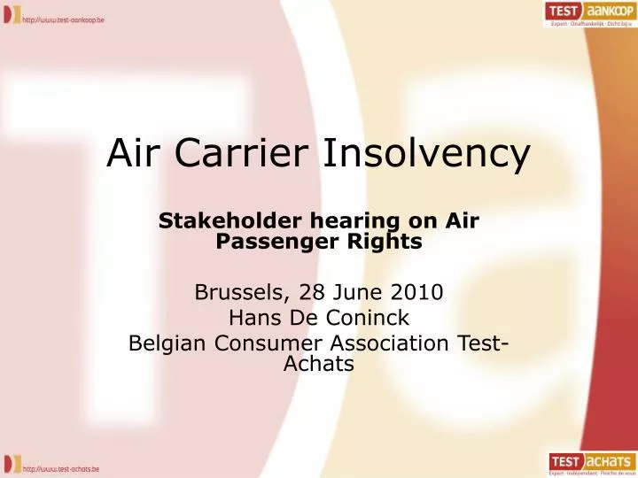 air carrier insolvency