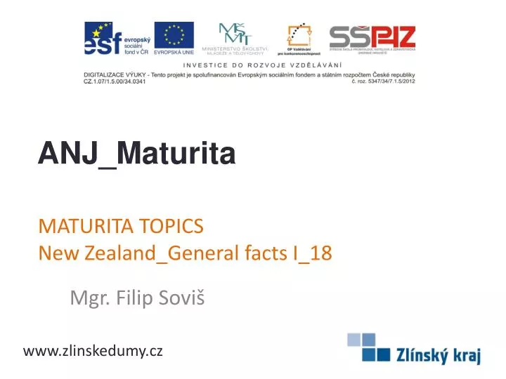 maturita topics new zealand general facts i 18