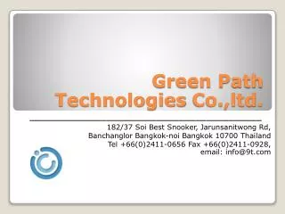 Green Path Technologies Co.,ltd .