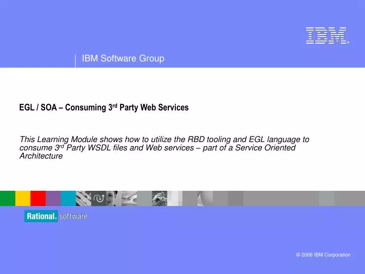 egl soa consuming 3 rd party web services