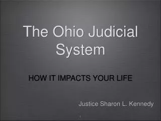 The Ohio Judicial System