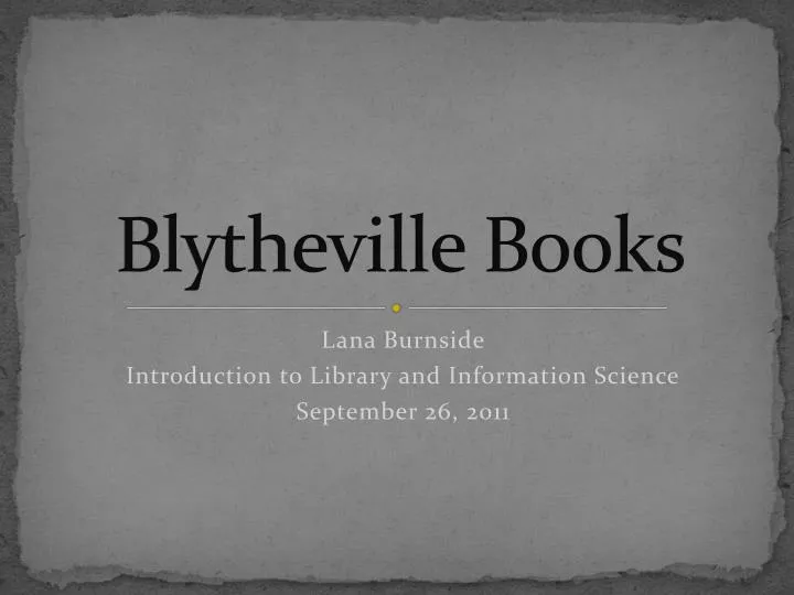blytheville books