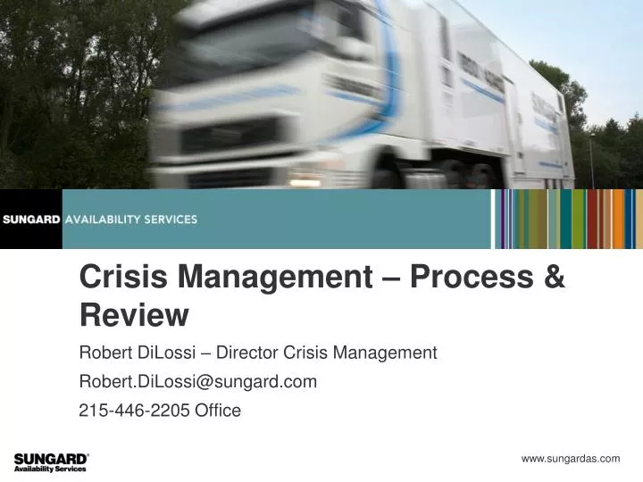 crisis management process review