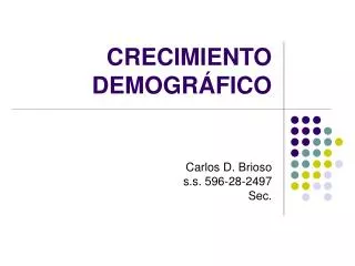 crecimiento demogr fico