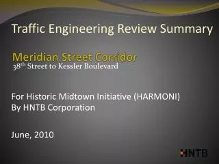 Meridian Street Corridor