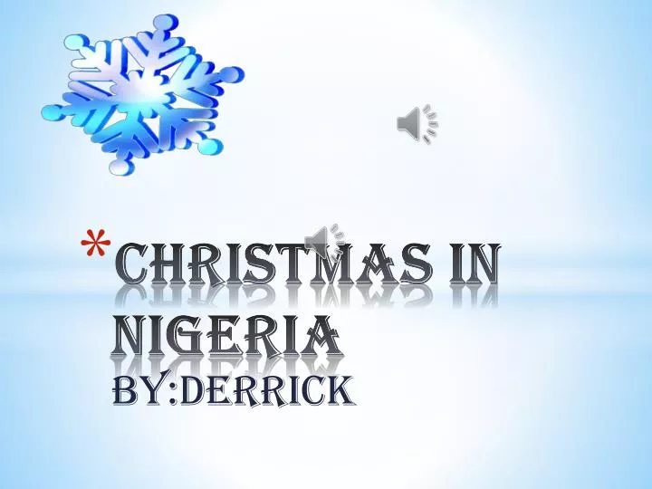 christmas in nigeria