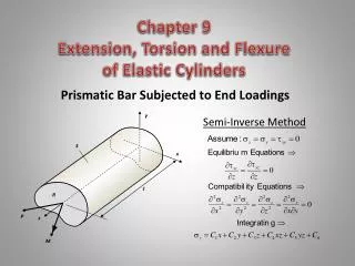 Chapter 9 Extension, Torsion and Flexure of Elastic Cylinders