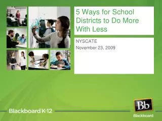 5 Ways for School Districts to Do More With Less