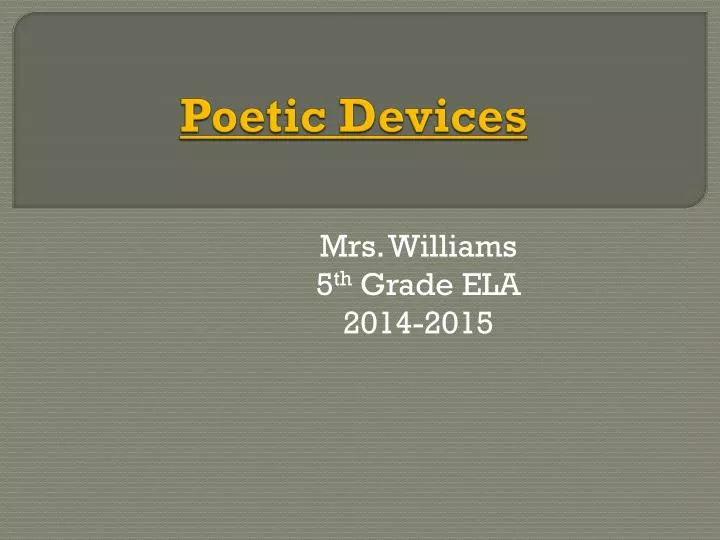 poetic devices