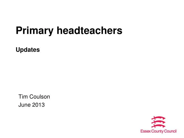 primary headteachers updates