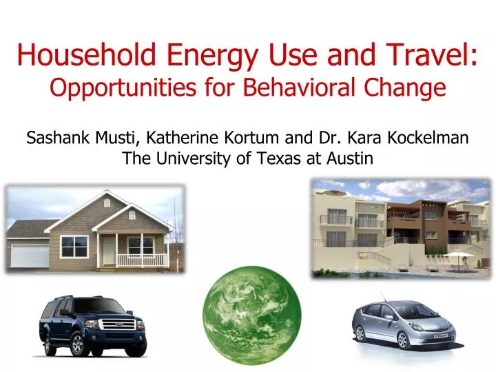 household energy use and travel opportunities for behavioral change