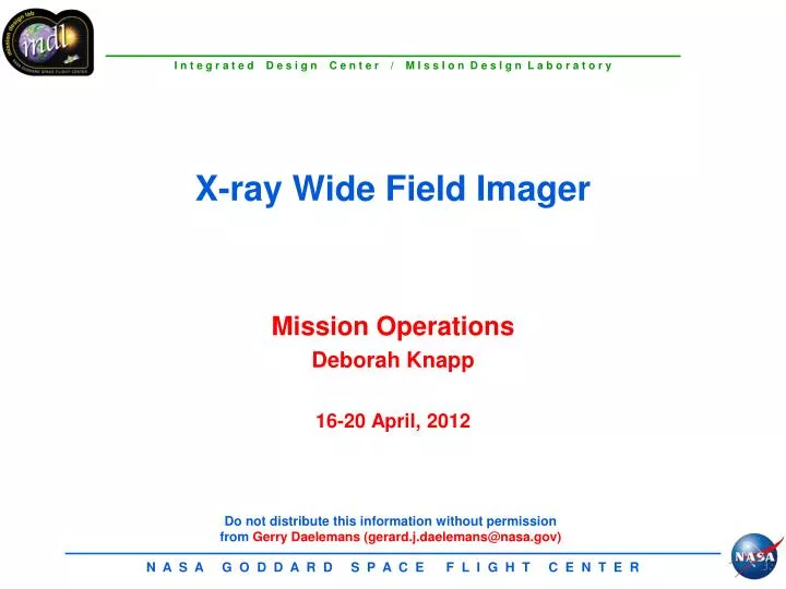 x ray wide field imager