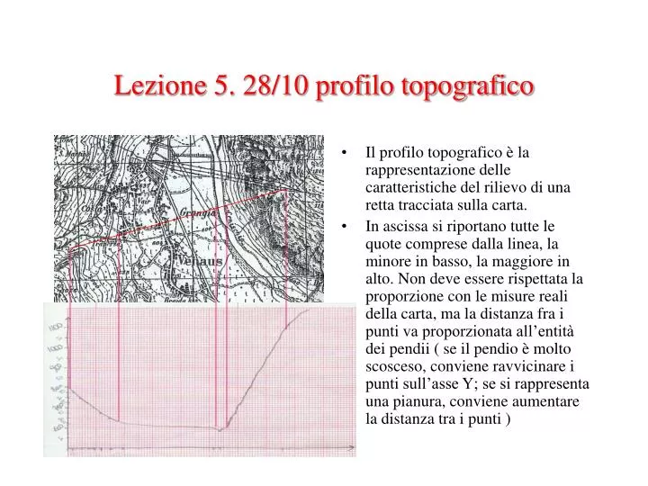 lezione 5 28 10 profilo topografico