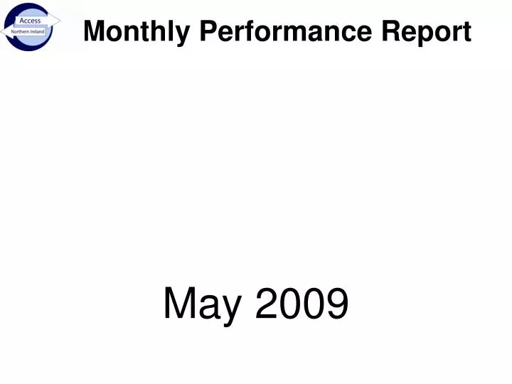 monthly performance report