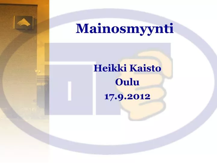 mainosmyynti