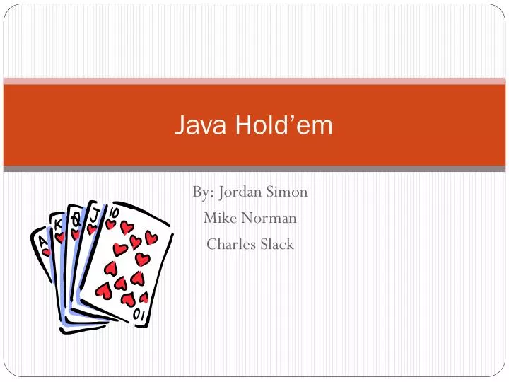 java hold em