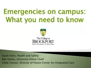 Emergencies on campus: What you need to know